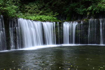 《長野県》日本・白糸の滝・夏の軽井沢