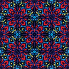 Ornamental mandala design abstract background. Seamless pattern