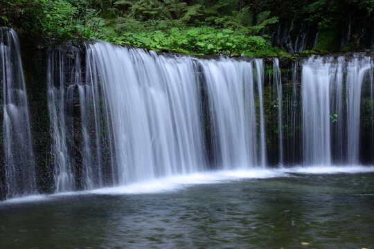 《長野県》日本・白糸の滝・日本の滝 © 小峰 孝康