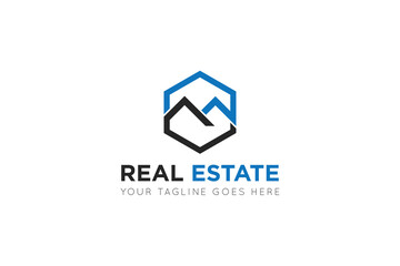 Real estate logo design template