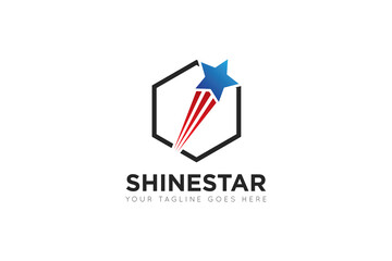success star logo, icon, symbol vector illustration design template