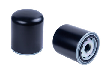 Spin-on canister oil filter showing seal and screw-on thread