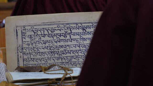 Karakorum Mongolia Ancient Writting in Old City.