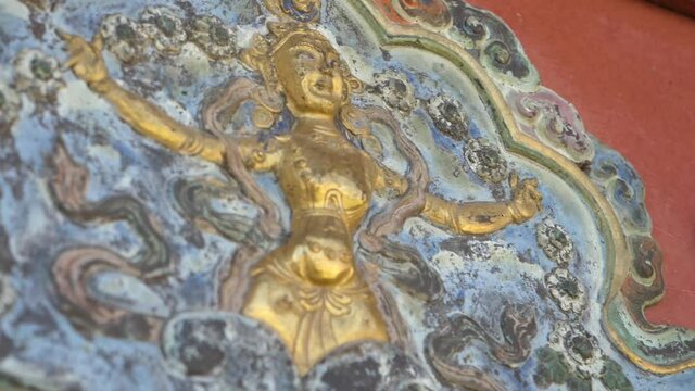 Karakorum Mongolia Ancient City Gold Statues.