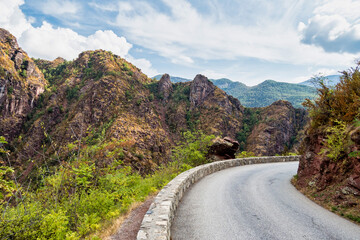 Gorges de Daluis or Chocolate canyon in Provence-Alpes, France.