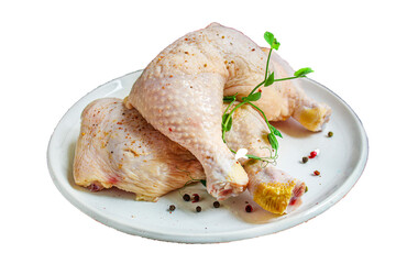 chicken legs bone meat raw poultry diet fresh feed food background top view copy space healthy eating 