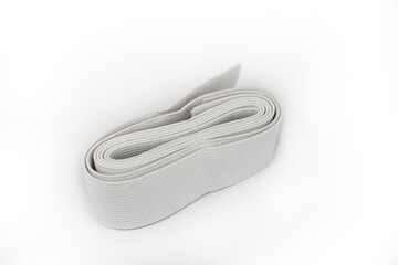 Elastic Textile rubber for clothes on a white