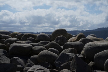 Fototapeta premium Puerto de Bares, coastal landscape in village of galicia,Spain