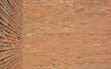 Brick wall background.
