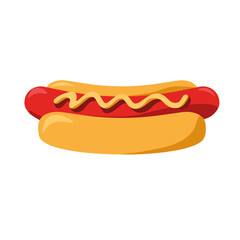 isolated hot dog football National football league icon - Vector