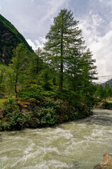 Hochgebirgslandschaft  im Innergschlöss am Großvenediger , Nationalpark Hohe Tauern, Osttirol, Tirol, Österreich