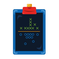 isolated strategy football National football league icon - Vector