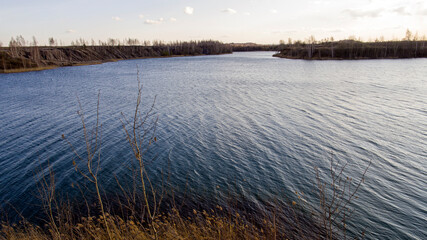 blue lake Konduki Russia