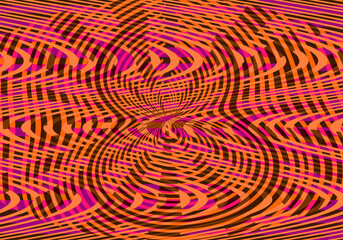 Fondo abstracto con ondulaciones en rojo y negro efecto de extrusión cúbica