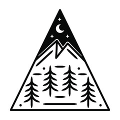mountain badge design