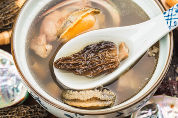 Chinese Cuisine-Abalone and Morel Soup