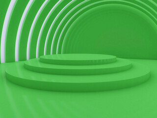 Obraz premium Abstract modern architecture background, empty open space interior. 3D