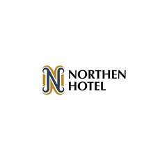 Letter N logo elegant classic design 