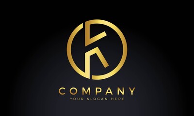 Obraz premium Initial Letter K Logo With Creative Modern Business Typography Vector Template. Creative Abstract Letter K Logo Design