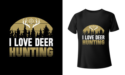 Exclusive deer hunting t shirt design