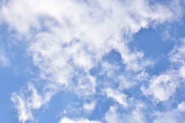 Blue sky with clouds background