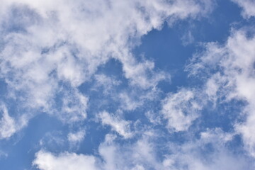 Blue sky with clouds background