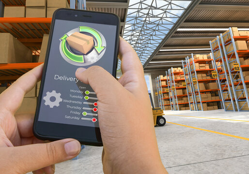Tracking app in warehouse