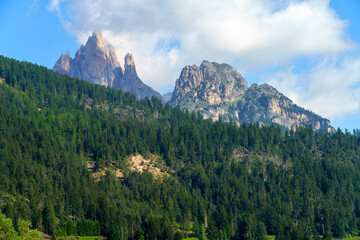 Along the cycleway of Fassa valley, Dolomites