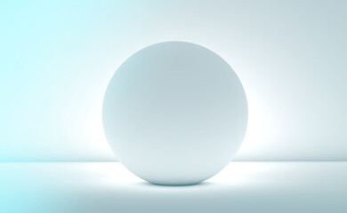 Fototapeta na wymiar sphere bright white light from behind background