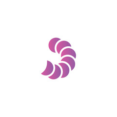 Creative spiral logo colorful illustration vector design