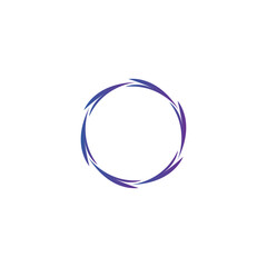 Creative spiral logo colorful illustration vector design