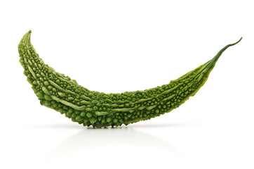 Bitter melon on white background