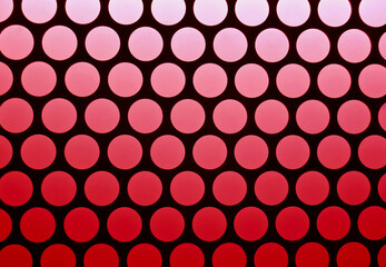 Geometric pattern of the elevator ceiling in red and black color	