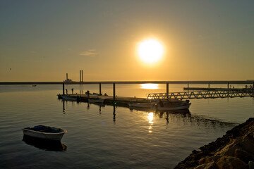sunset at the pier