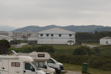 Coastal landscape in Pancha Island. Beautiful  coastal landscape in  Ribadeo,Lugo. Galicia,Spain