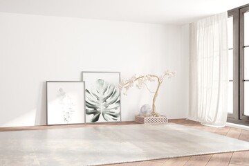 Modern interior design. 3D illustration