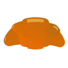 A vector image of a croissant