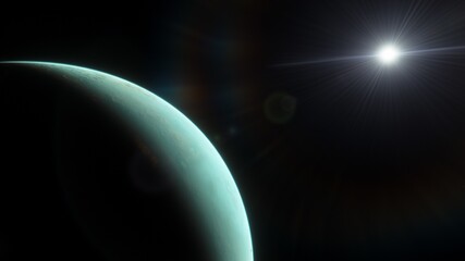 planets, stars and galaxies in outer space showing the beauty of space exploration, 3d render