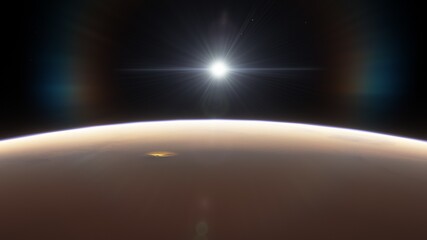 planets, stars and galaxies in outer space showing the beauty of space exploration, 3d render