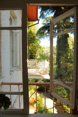 View from the window. House-Museum of A.P. Chekhov, Yalta, Crimea