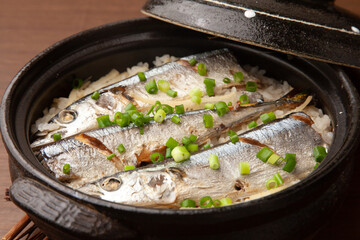 秋刀魚の炊き込みご飯