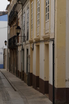 Building in Ribadeo, city of Lugo. Galicia,Spain