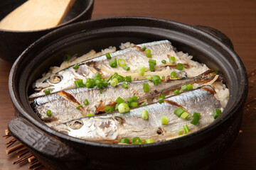 サンマの炊き込みご飯