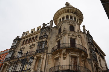 Fototapeta na wymiar Building in Ribadeo, city of Lugo. Galicia,Spain
