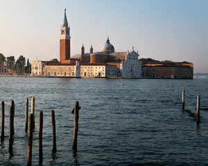 Fototapeta na wymiar Sunset View of Church of San Giorgio Maggiore, Venice