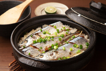 秋刀魚の炊き込みご飯