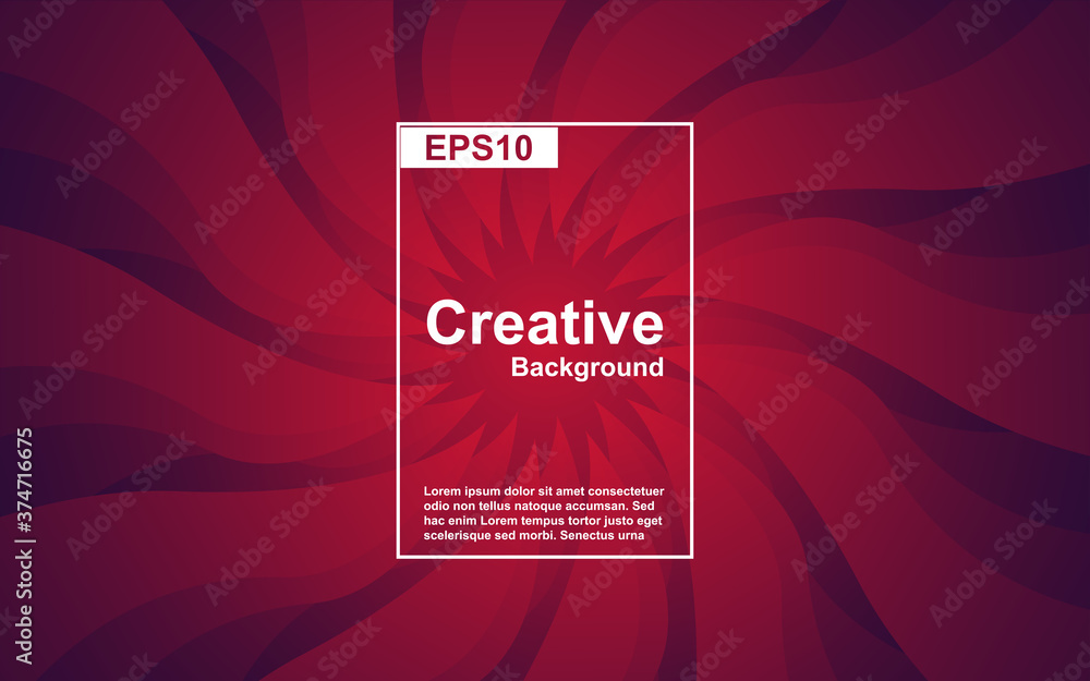 Aufkleber trendy gradient design abstract geometric background with dynamic soft red color. liquid and fluid v