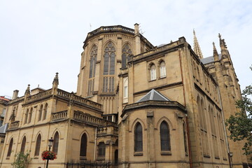 Fototapeta premium La cathédrale du bon pasteur dans Saint Sébastien vue de l'extérieur, ville de Saint Sébastien, Espagne