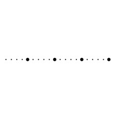 Halftone dots in line form. vector linear dotted logo. zigzag corner design element