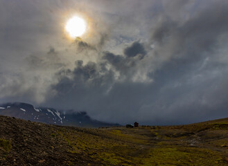 Fahrt auf der F35 in Island